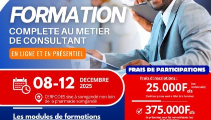 formation complète au métier de consultant