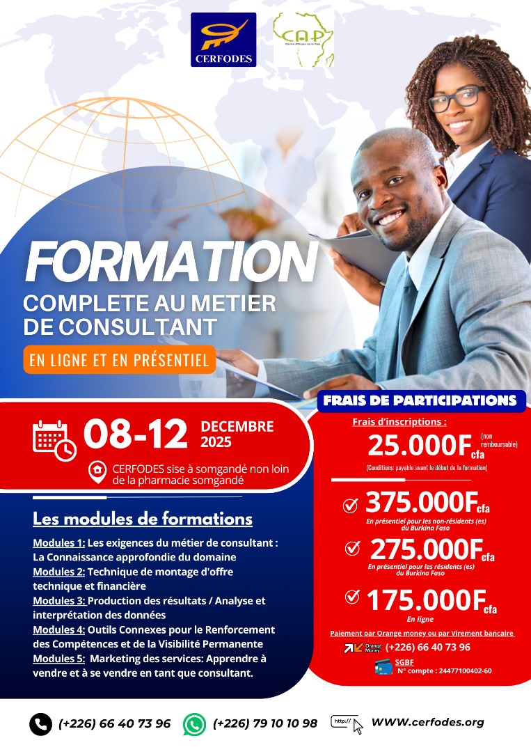 formation complète au métier de consultant